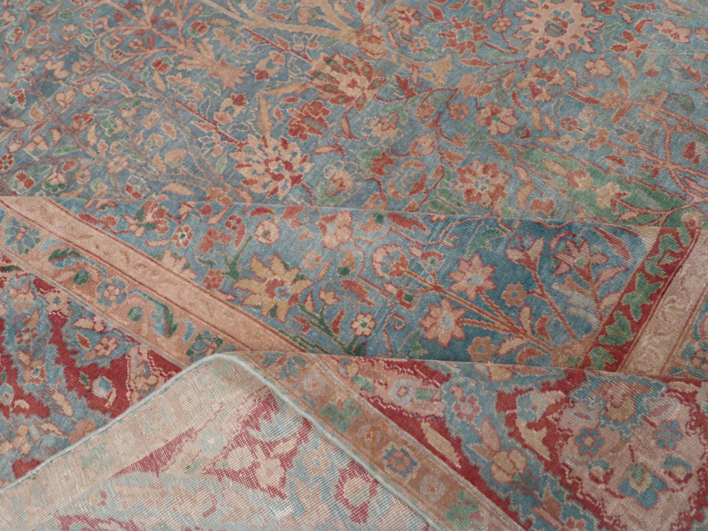 Vintage Indian Lahore Oversize Carpet, No.30820 - Staging