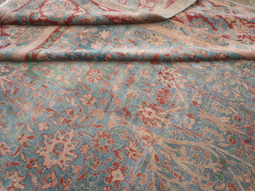 Vintage Indian Lahore Oversize Carpet, No.30820 - Staging