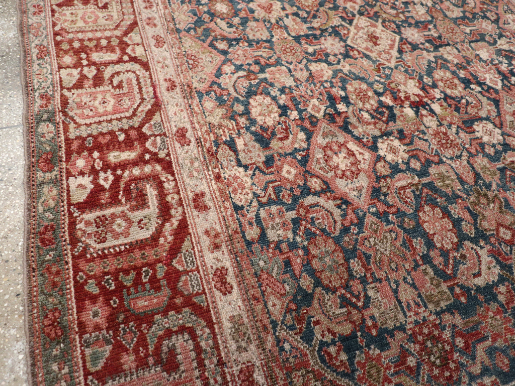 Antique Persian Malayer Accent Carpet, No.30829 - Staging