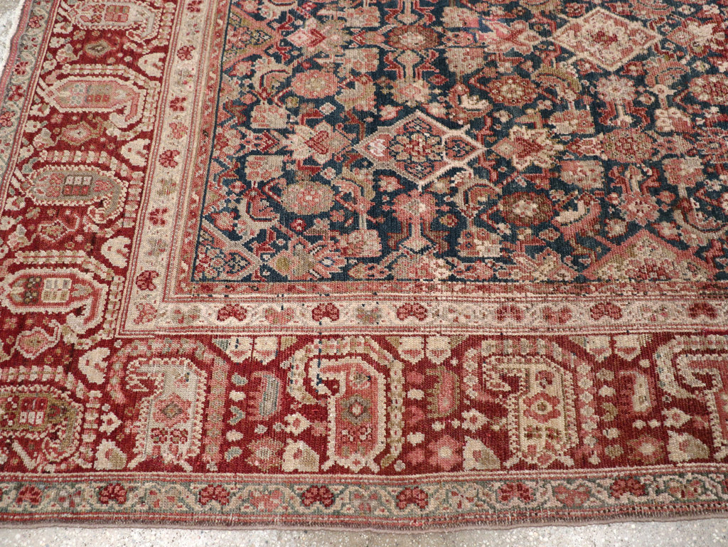Antique Persian Malayer Accent Carpet, No.30829 - Staging