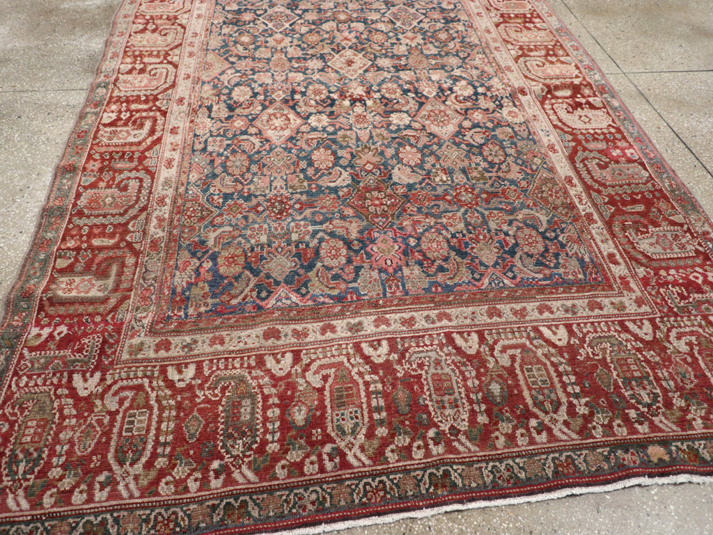 Antique Persian Malayer Accent Carpet, No.30829 - Staging