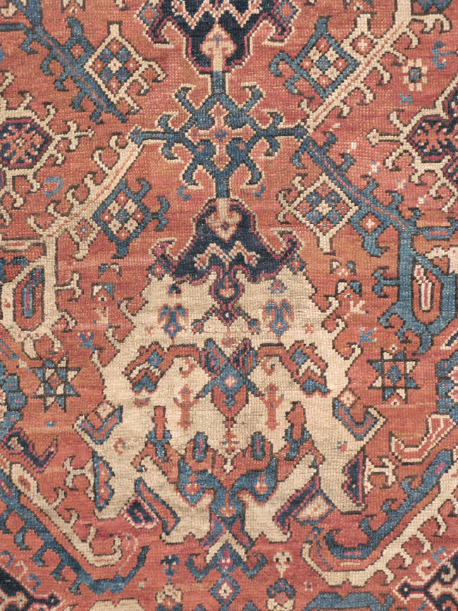 Antique Turkish Oushak Oversize Square Carpet, No.30832 - Staging