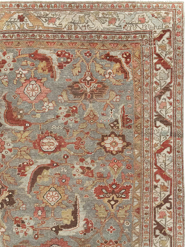 Antique Persian Bidjar Wide Gallery Runner, No.30837 - Staging