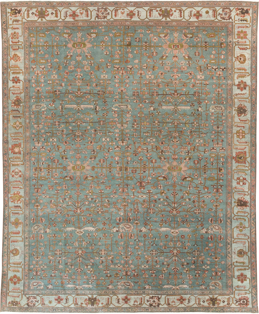 Antique Persian Malayer Room Size Carpet, No.30838 - Staging