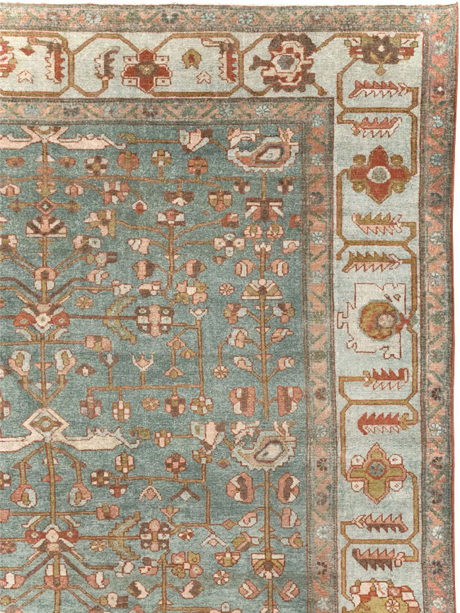 Antique Persian Malayer Room Size Carpet, No.30838 - Staging
