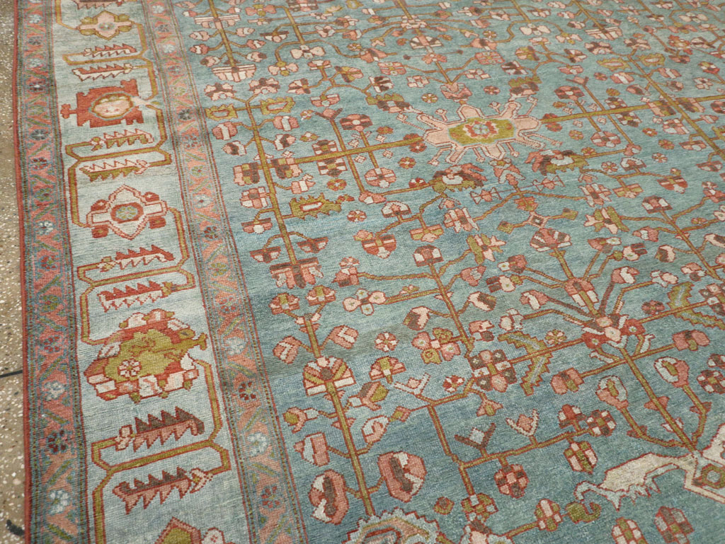 Antique Persian Malayer Room Size Carpet, No.30838 - Staging