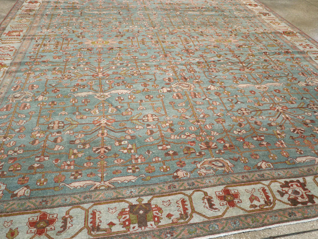 Antique Persian Malayer Room Size Carpet, No.30838 - Staging