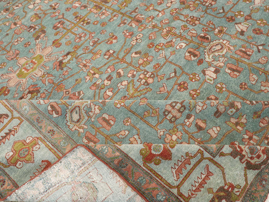 Antique Persian Malayer Room Size Carpet, No.30838 - Staging