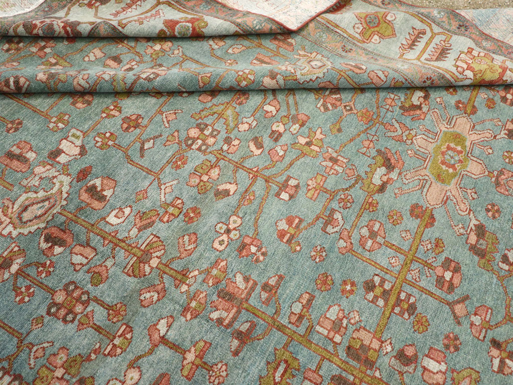 Antique Persian Malayer Room Size Carpet, No.30838 - Staging