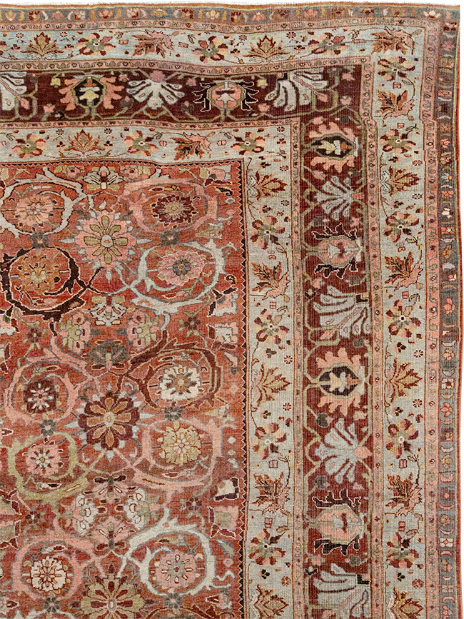 Antique Persian Bidjar Oversize Carpet, No.30842 - Staging