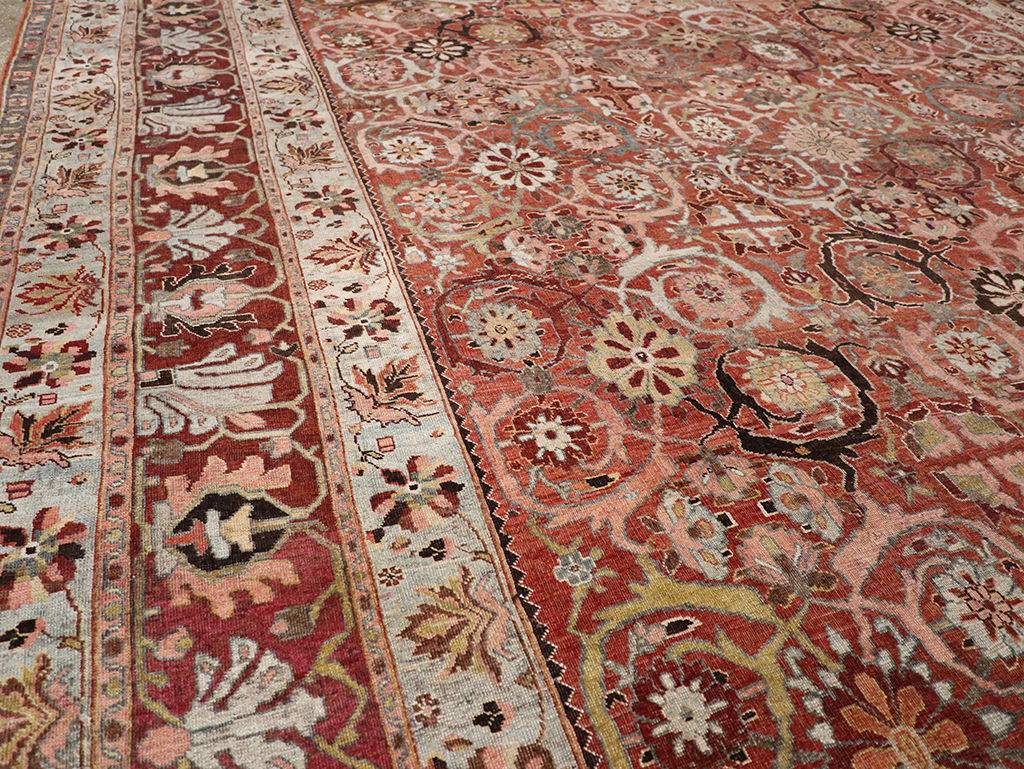 Antique Persian Bidjar Oversize Carpet, No.30842 - Staging