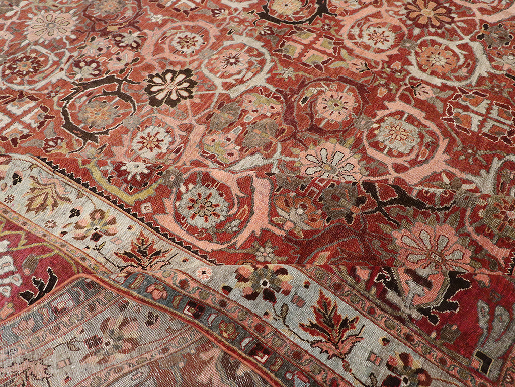 Antique Persian Bidjar Oversize Carpet, No.30842 - Staging