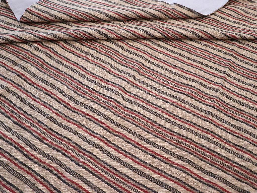 Vintage Persian Flatweave Kilim Room Size Carpet, No.30843 - Staging