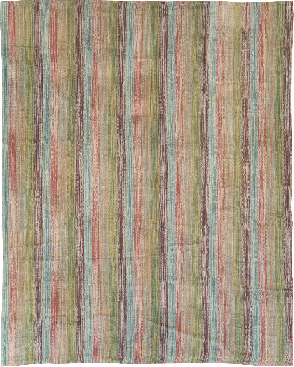 Modern Turkish Flatweave Room Size Carpet, No.30845 - Staging