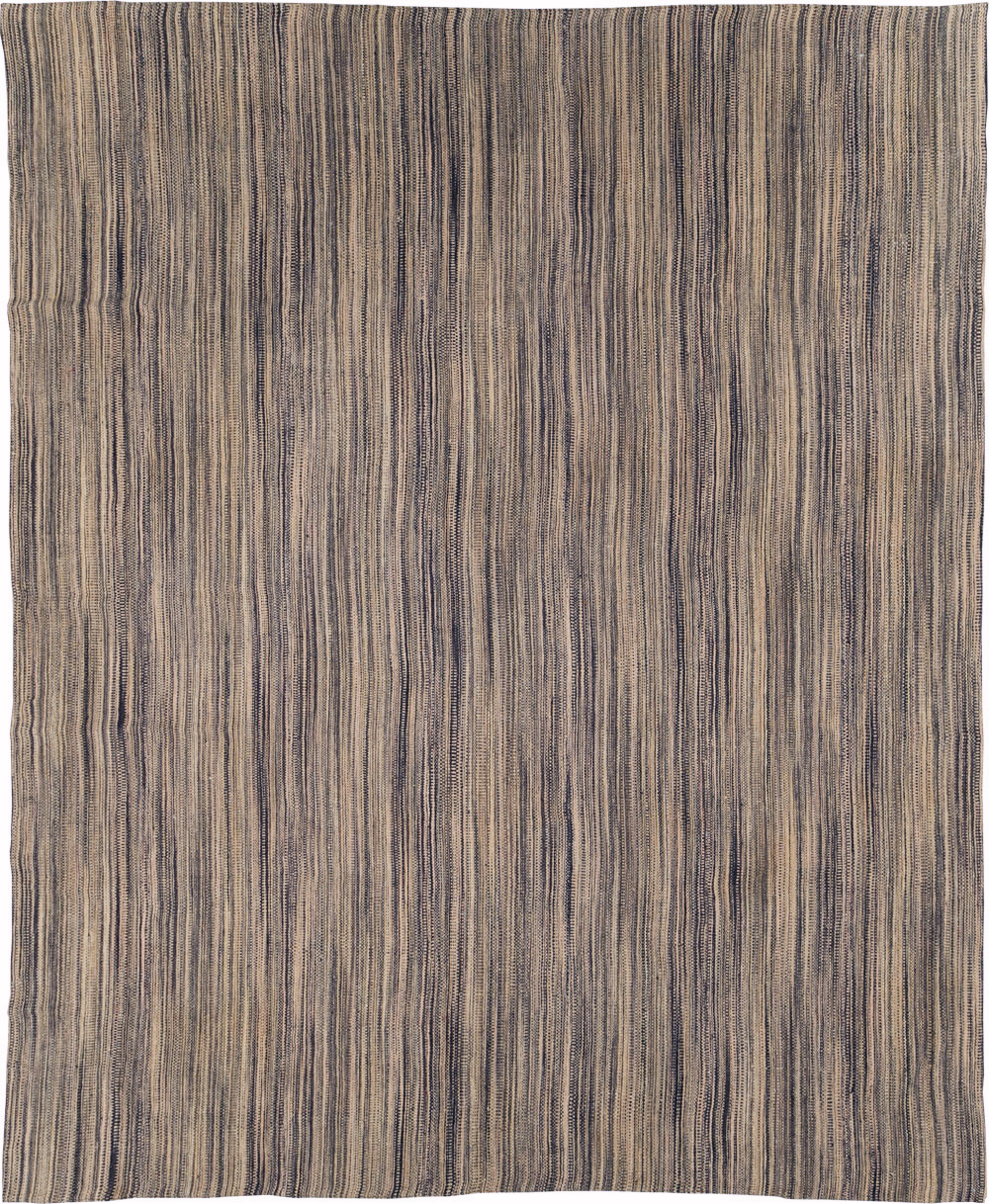 Modern Turkish Flatweave Kilim Large Room Size Carpet, No.30847 - Staging