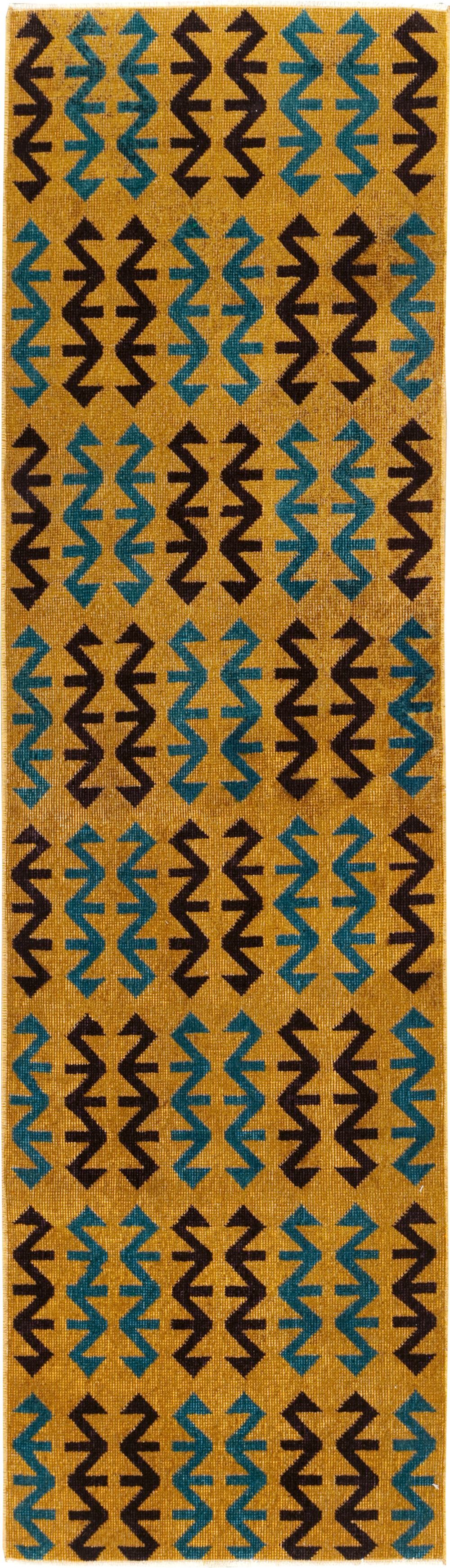 Vintage Anatolian Deco Rug, No.30853 - Staging
