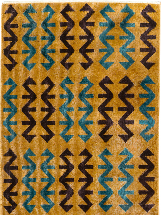 Vintage Anatolian Deco Rug, No.30853 - Staging