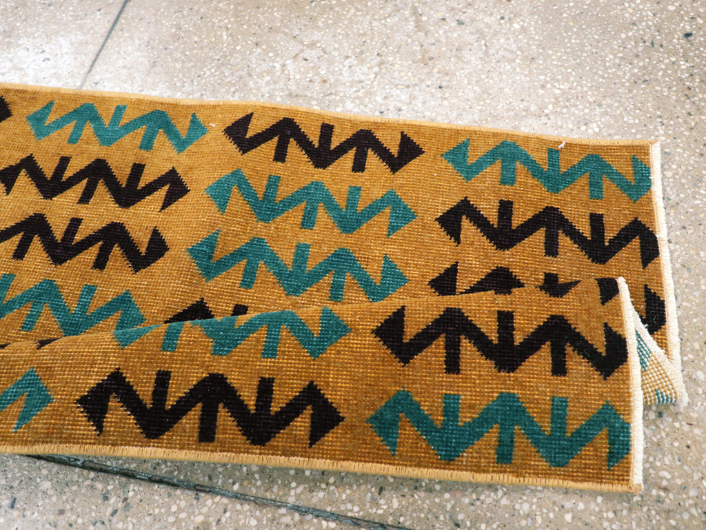 Vintage Anatolian Deco Rug, No.30853 - Staging