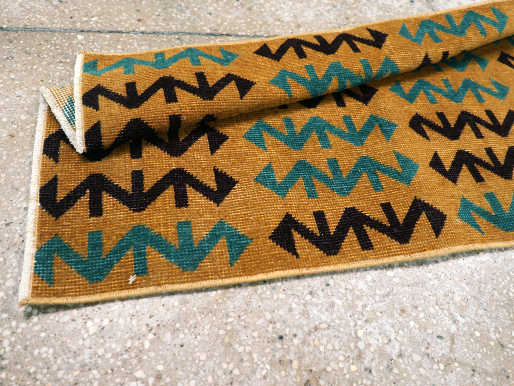 Vintage Anatolian Deco Rug, No.30853 - Staging