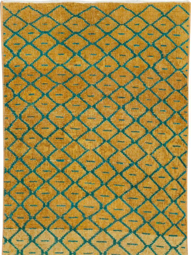 Vintage Anatolian Deco Rug, No.30854 - Staging