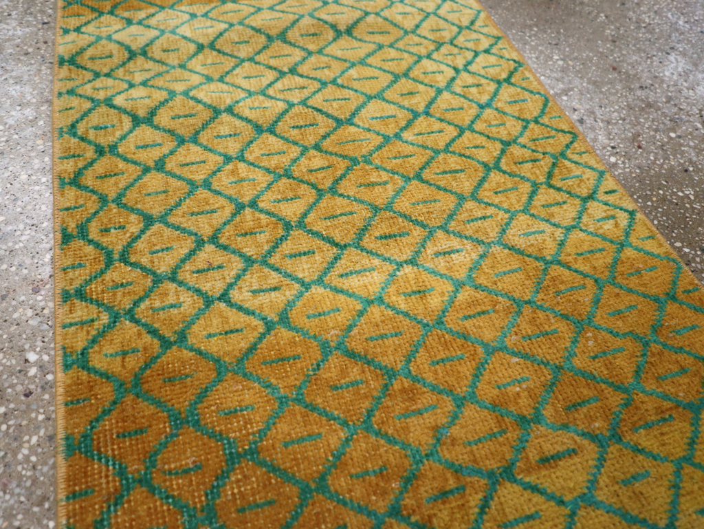 Vintage Anatolian Deco Rug, No.30854 - Staging