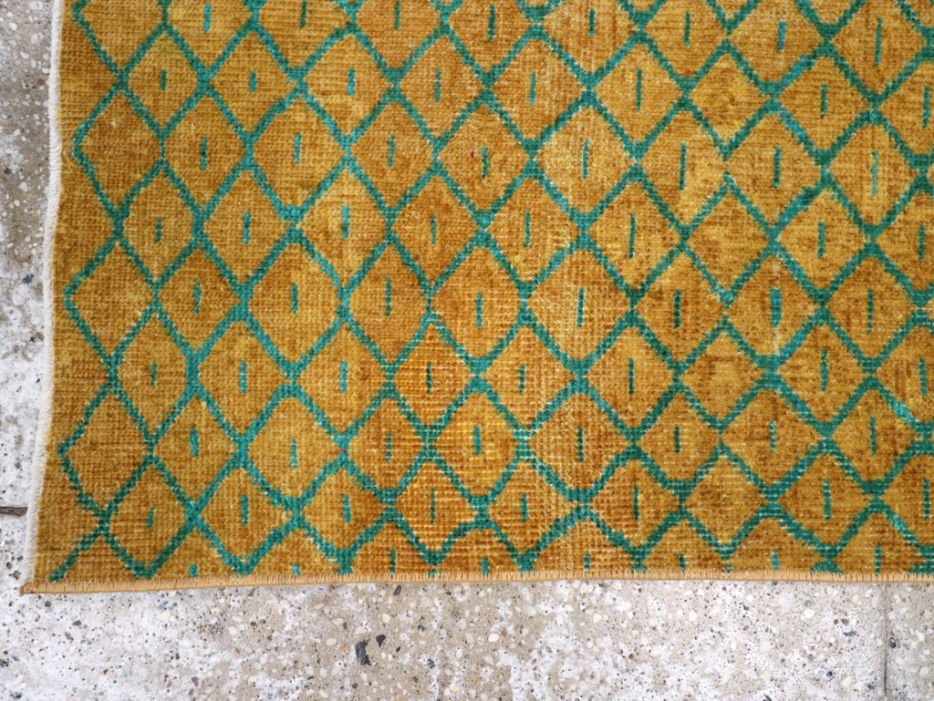 Vintage Anatolian Deco Rug, No.30854 - Staging