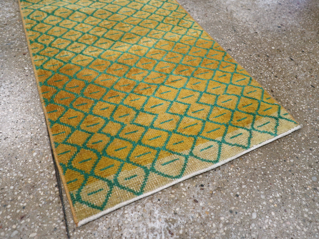 Vintage Turkish Anatolian Deco Rug, No.30854 - Staging