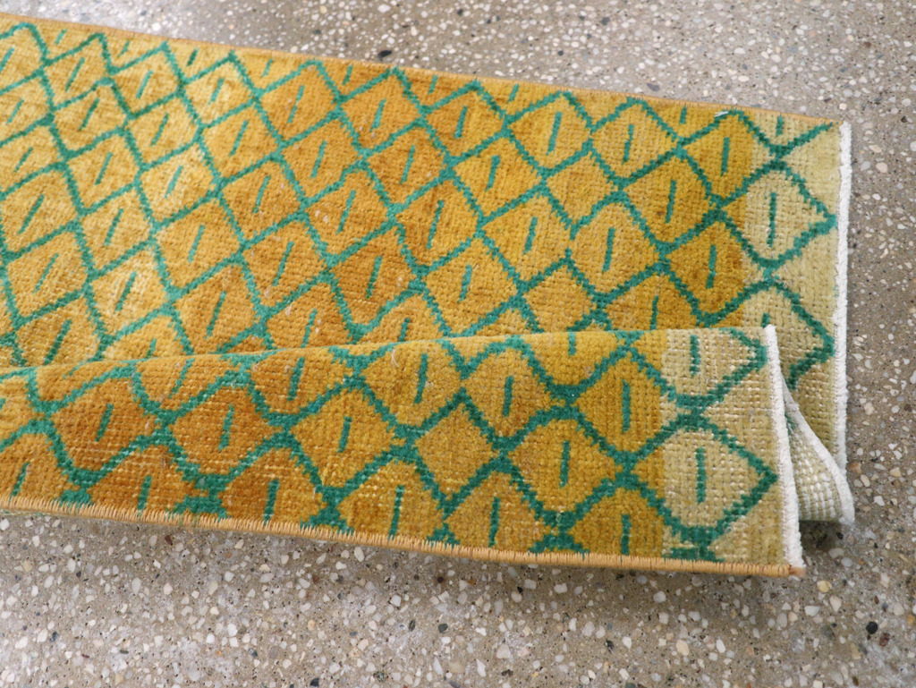 Vintage Anatolian Deco Rug, No.30854 - Staging