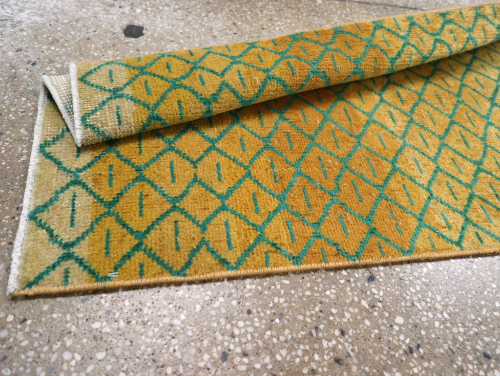 Vintage Turkish Anatolian Deco Rug, No.30854 - Staging