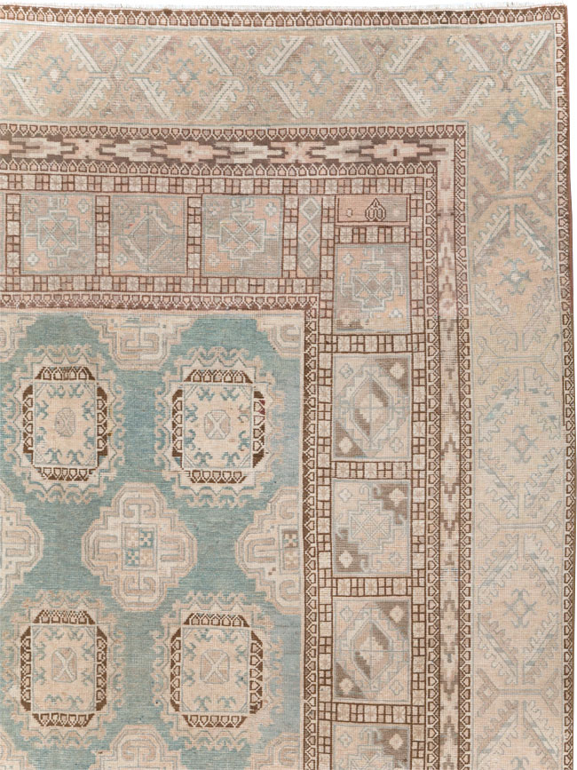 Antique East Turkestan Khotan Small Room Size Carpet, No.30856 - Staging