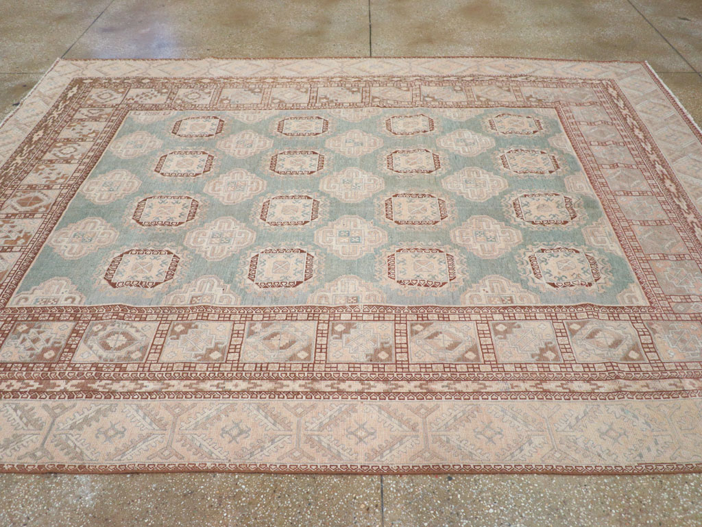 Antique East Turkestan Khotan Small Room Size Carpet, No.30856 - Staging