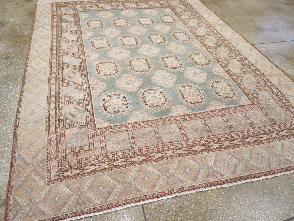 Antique East Turkestan Khotan Small Room Size Carpet, No.30856 - Staging