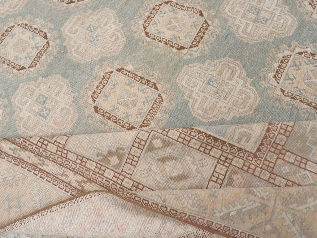 Antique East Turkestan Khotan Small Room Size Carpet, No.30856 - Staging