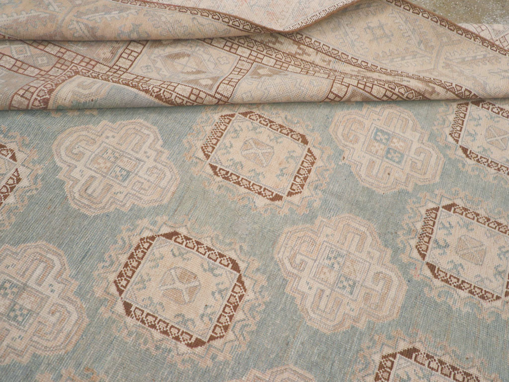 Antique East Turkestan Khotan Small Room Size Carpet, No.30856 - Staging