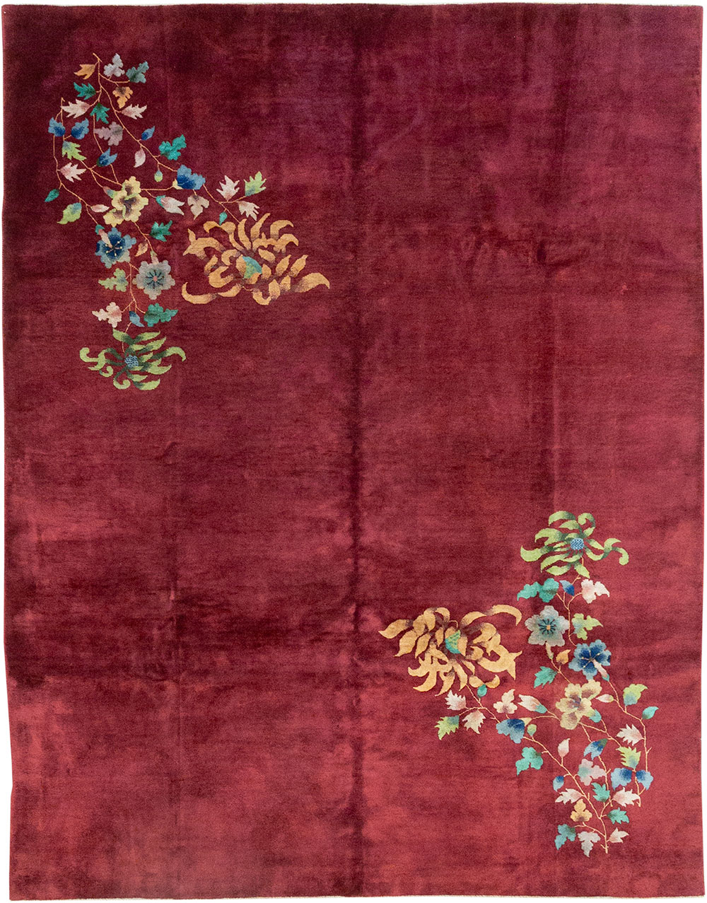 Vintage Chinese Art Deco Room Size Carpet, No.30857 - Staging