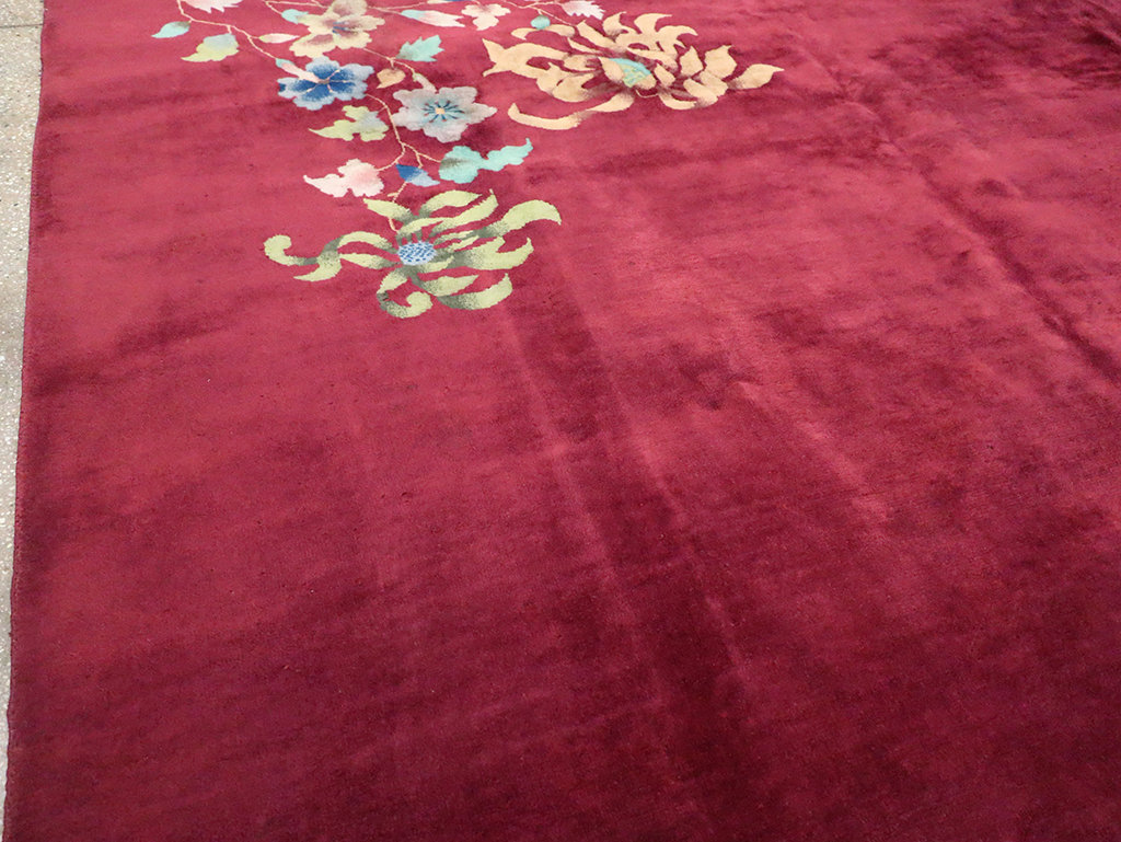 Vintage Chinese Art Deco Room Size Carpet, No.30857 - Staging