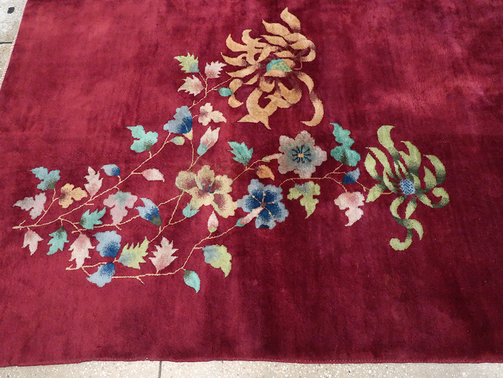 Vintage Chinese Art Deco Room Size Carpet, No.30857 - Staging