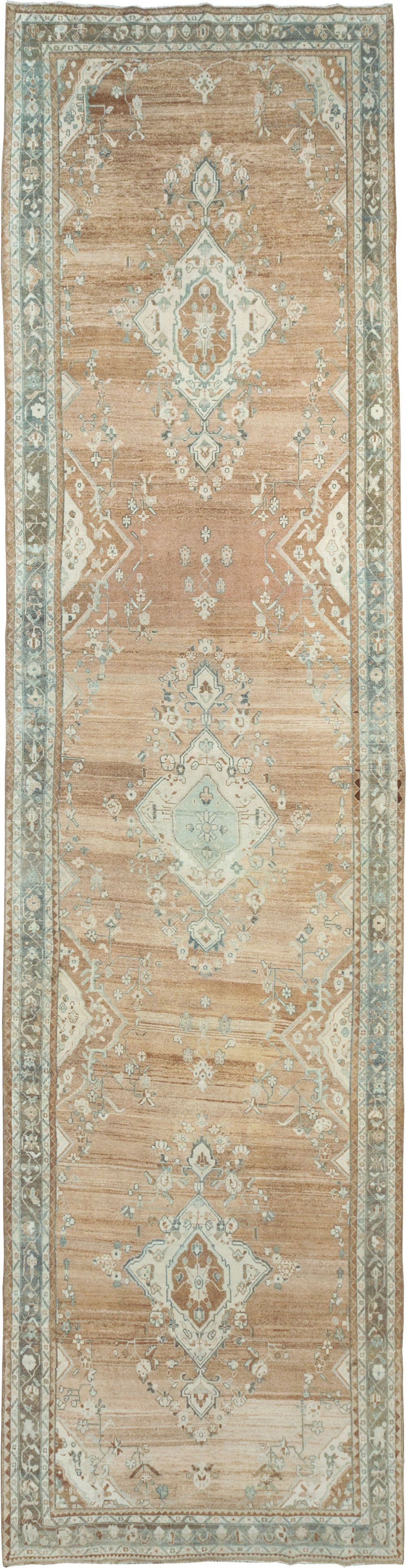 Vintage Persian Malayer Wide Gallery Runner, No.30868 - Staging