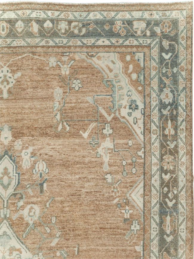 Vintage Persian Malayer Wide Gallery Runner, No.30868 - Staging