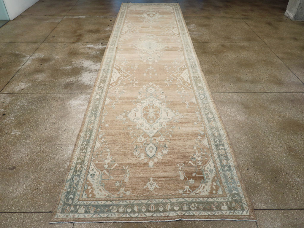 Vintage Persian Malayer Wide Gallery Runner, No.30868 - Staging