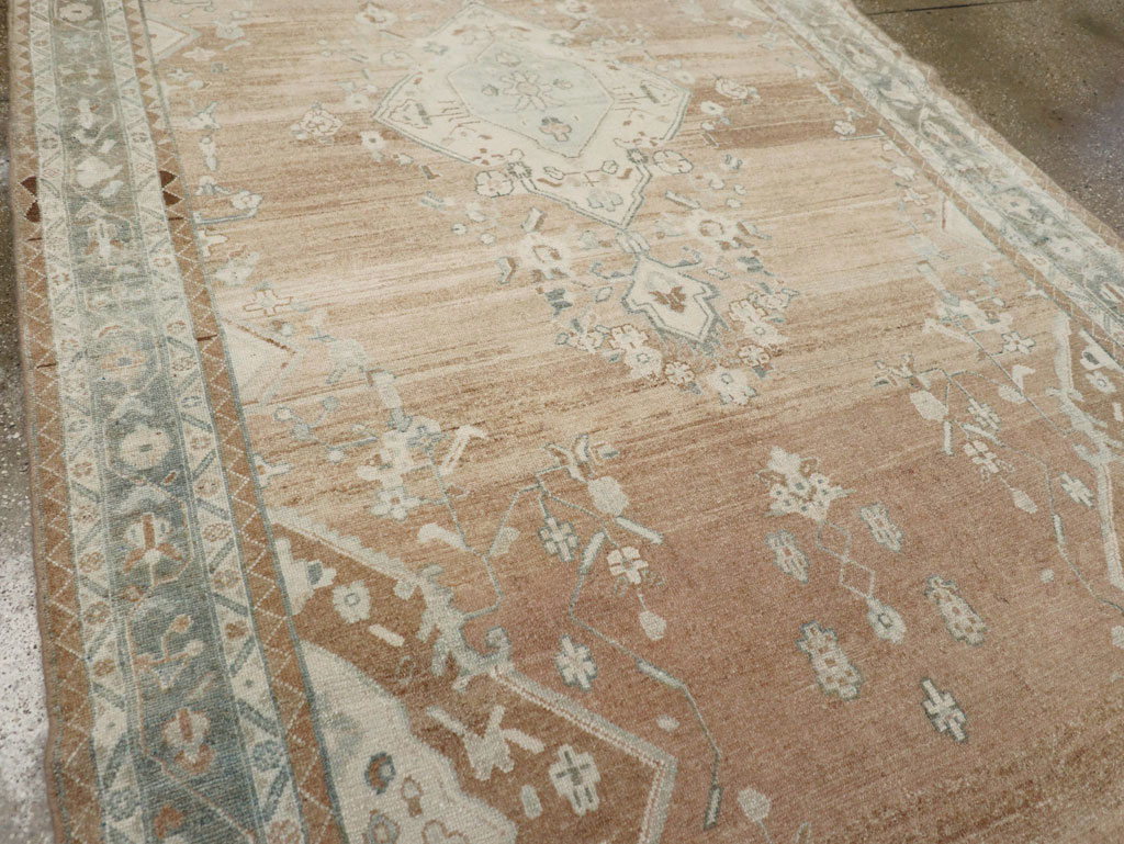 Vintage Persian Malayer Wide Gallery Runner, No.30868 - Staging