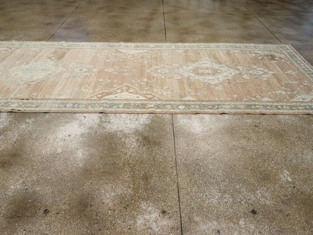 Vintage Persian Malayer Wide Gallery Runner, No.30868 - Staging