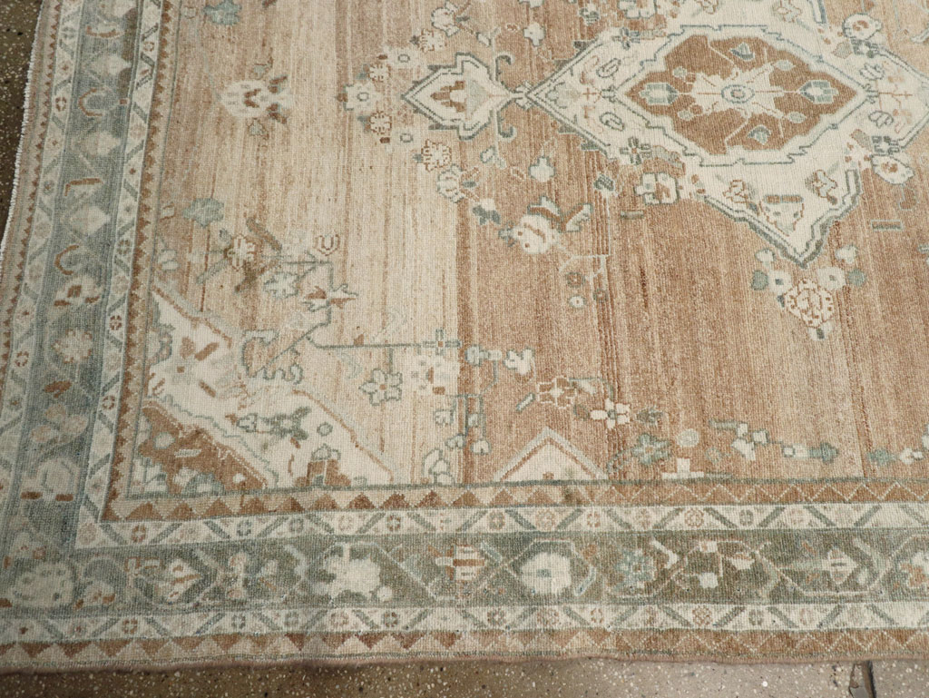 Vintage Persian Malayer Wide Gallery Runner, No.30868 - Staging
