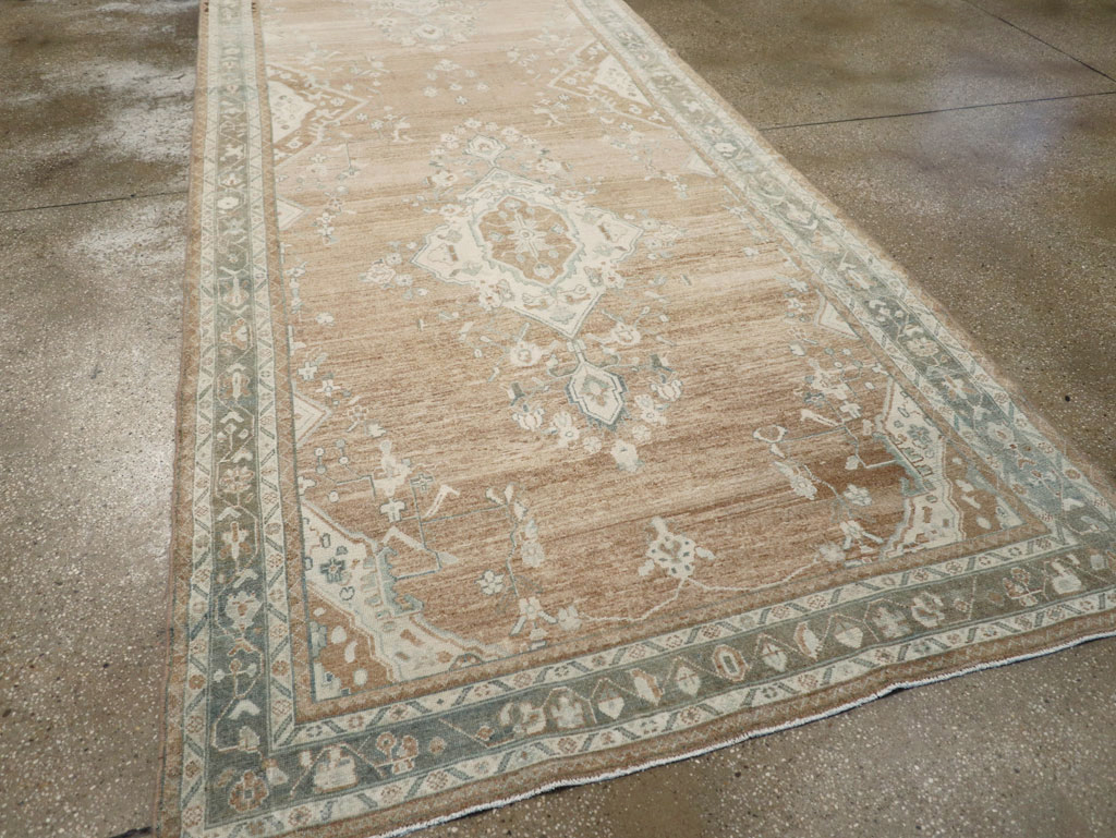 Vintage Persian Malayer Wide Gallery Runner, No.30868 - Staging