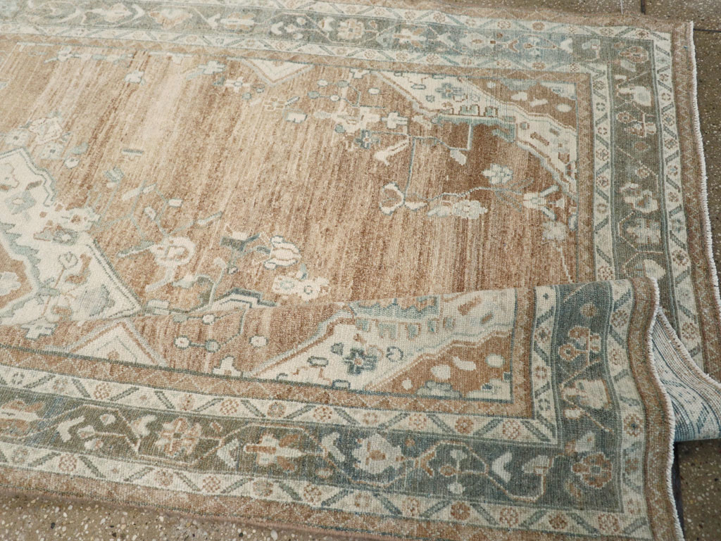 Vintage Persian Malayer Wide Gallery Runner, No.30868 - Staging