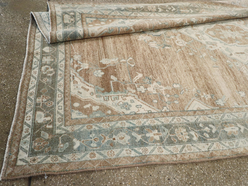 Vintage Persian Malayer Wide Gallery Runner, No.30868 - Staging