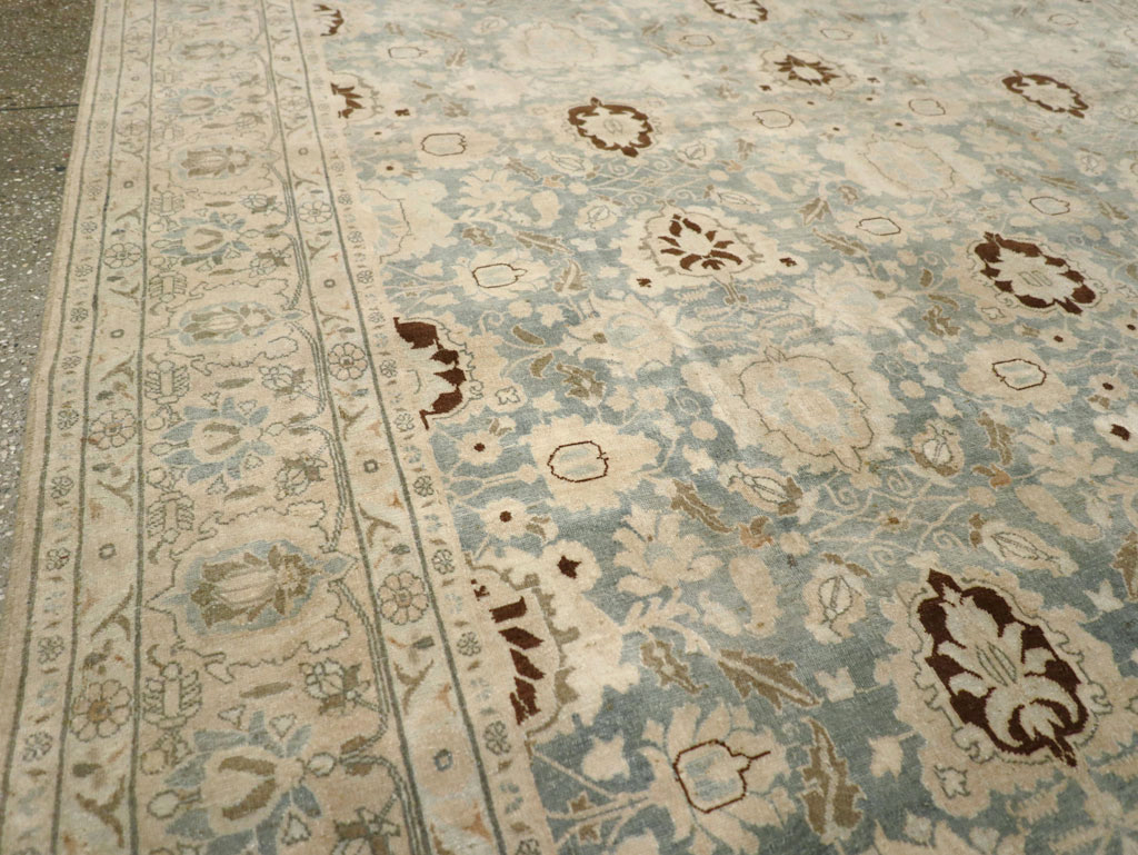 Antique Persian Veramin Carpet, No.30870 - Staging