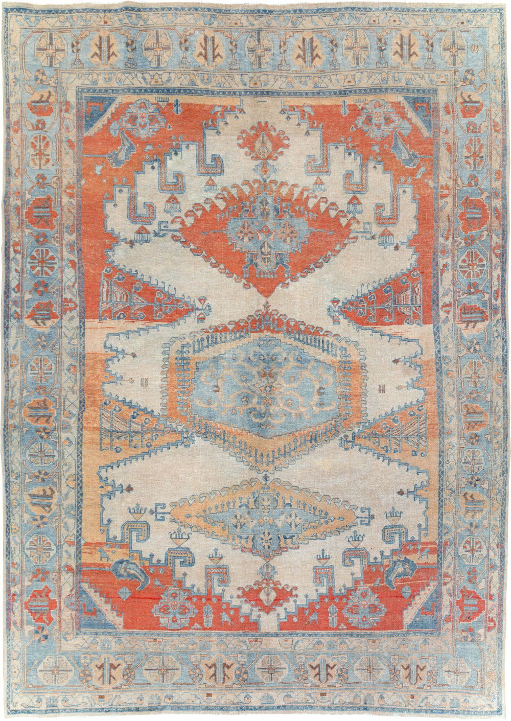 Vintage Persian Veece Room Size Carpet, No.30871 - Staging