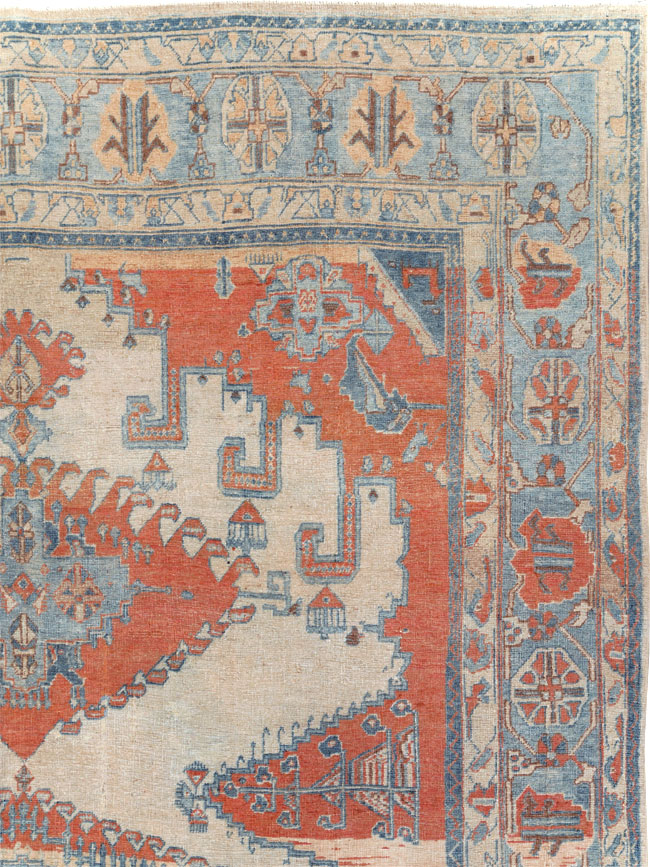 Vintage Persian Veece Room Size Carpet, No.30871 - Staging