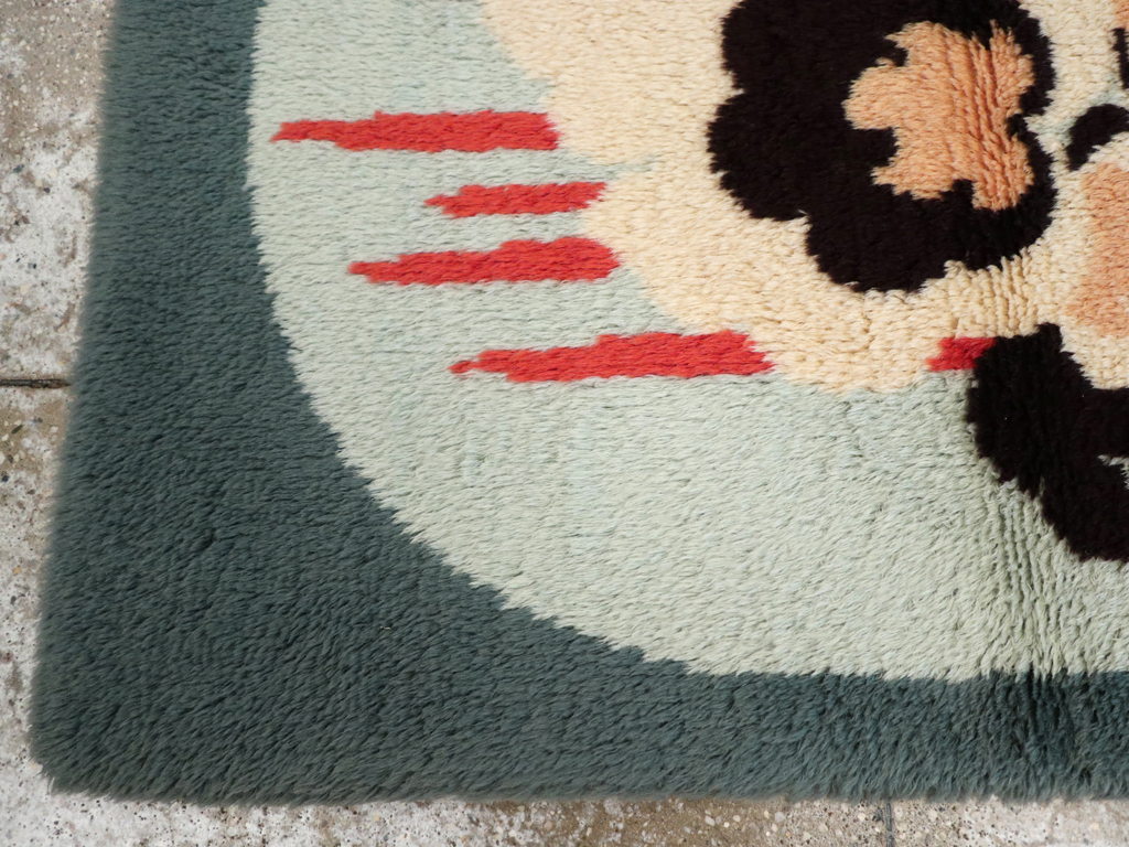 Contemporary European Art Deco Throw Rug, No.30875 - Staging